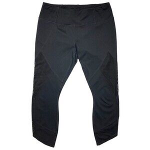 Athleta Aura Sonar Capri Crop Mesh Leggings